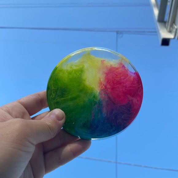 Set of 4 colorful coasters - Picture 4 of 5